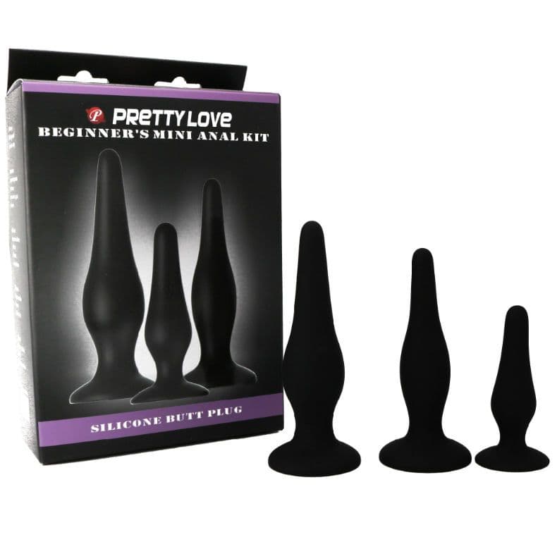 PRETTY LOVE - ANAL PLUGS SILICONE INITIATION KIT 4