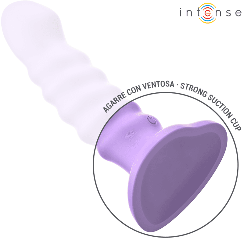 INTENSE - BRENDA VIBRATOR SIZE M SPIRAL DESIGN 10 VIBRATIONS PURPLE REMOTE CONTROL 4