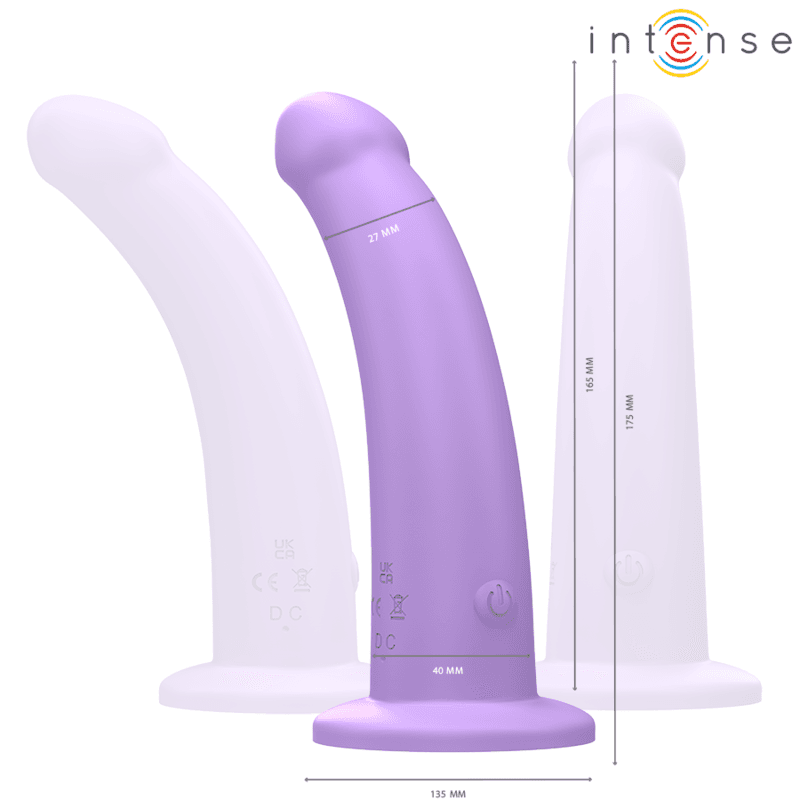 INTENSE - EDDIE VIBRATOR 17,5 CM 10 VIBRACIJA LJUBIČASTI S DALJINSKIM UPRAVLJAČEM 2