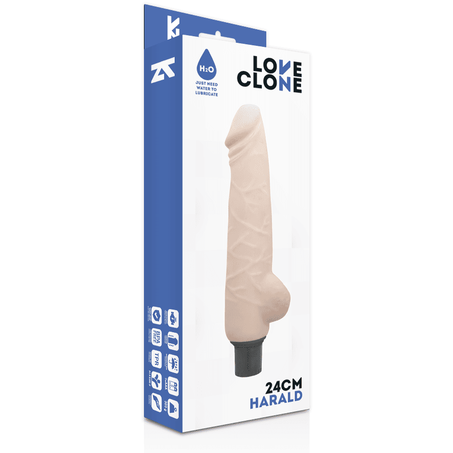 LOVECLONE - HARALD SELBSTSCHMIERENDER VIBRATOR 24 CM -O- 4 CM 4