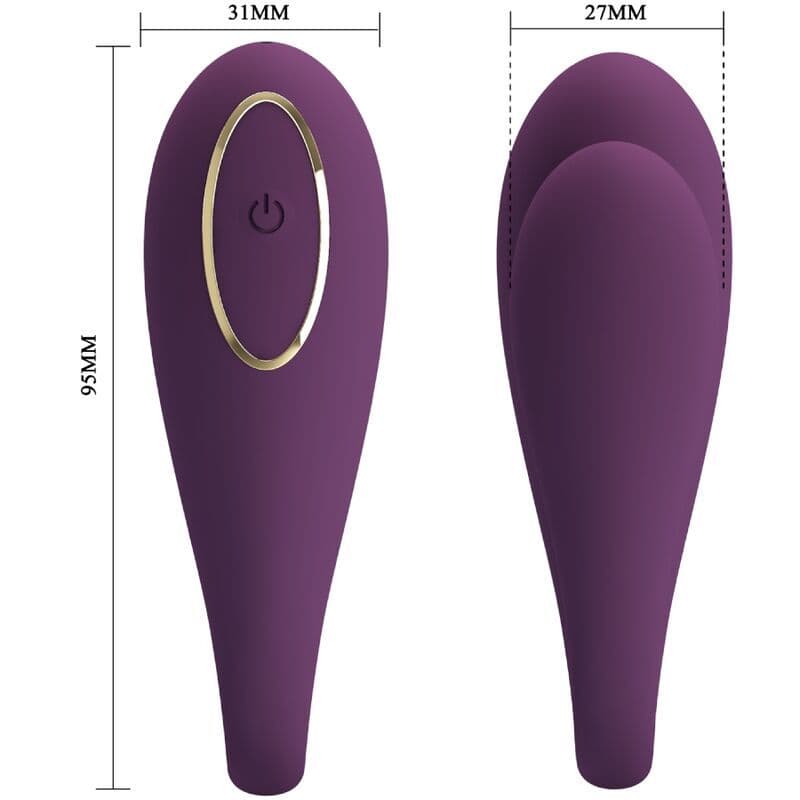 PRETTY LOVE - AUGUST REMOTE GLOBAL DOUBLE PLEASURE VIBRATOR 3