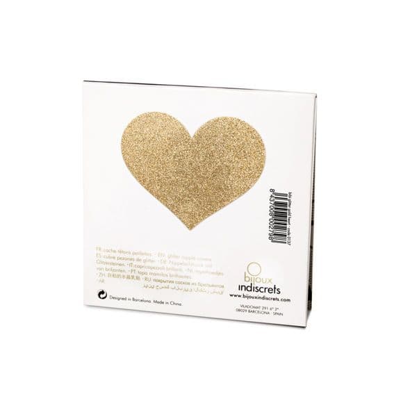 BIJOUX - INDISCRETS COPRI CAPEZZOLI FLASH CUORE DORATO 3