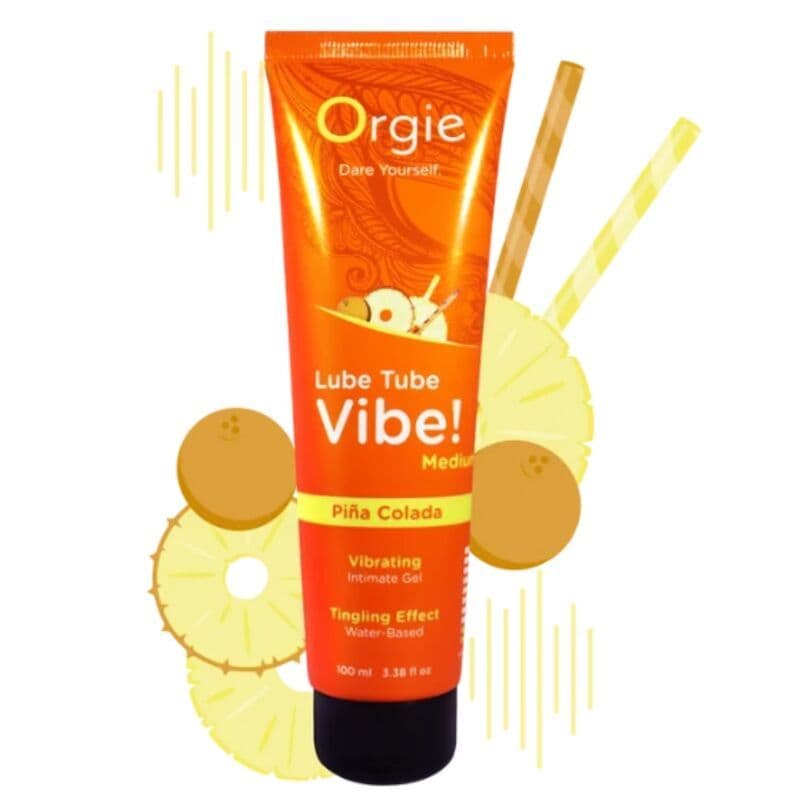 ORGIE - Lube tube vibe! Piña colada kissable intimni gel medium tingling, 100 ML 3