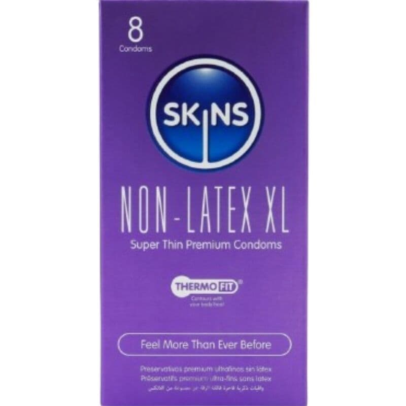 SKINS - Kondom brez lateksa XL, paket od 4