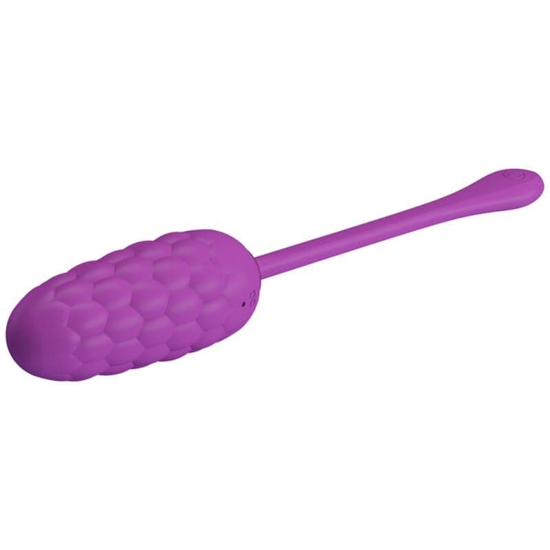 PRETTY LOVE - UOVO VIBRANTE CON TEXTURE MARINA RICARICABILE VIOLA 3