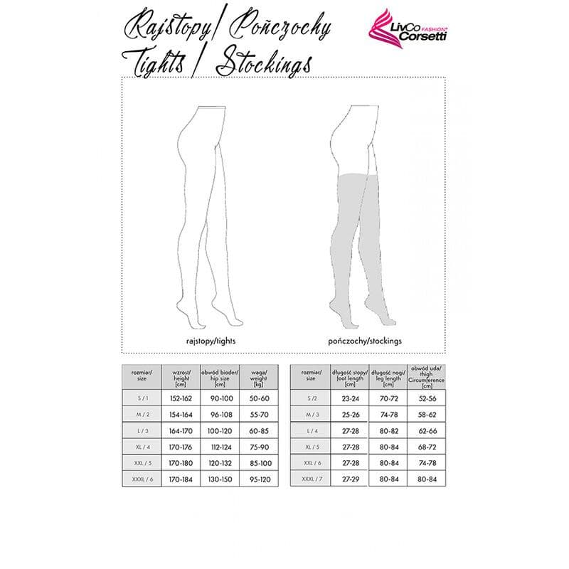 LIVCO CORSETTI FASHION - LAMEAN LC XG044 SAMOSTOJEĆE ČARAPE, CRNE, UNIVERZALNA VELIČINA 2