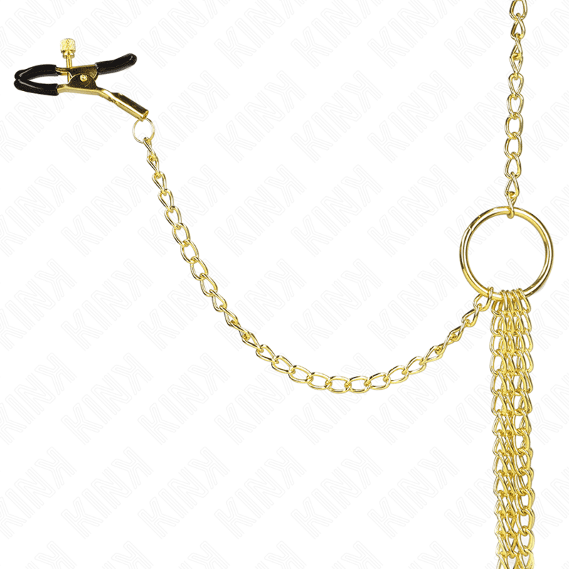 KINK - 4 NIPPLE AND CLIT CLAMPS ADJUSTABLE GOLD 4