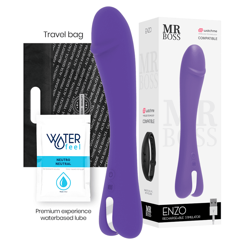 MR BOSS - ENZO VIBRATORE + TELECOMANDO WATCHME 2