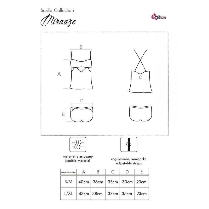 LIVCO CORSETTI FASHION - MIRAAZE LC 90567 SHIRT + SHORTS BLACK 4