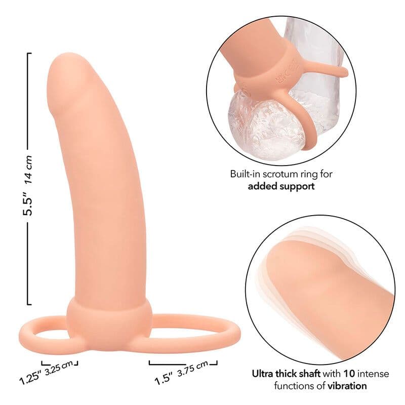 CALEXOTICS - MAXX THICK DUAL PENETRATOR 10 VIBRATIONEN FLEISCH 4