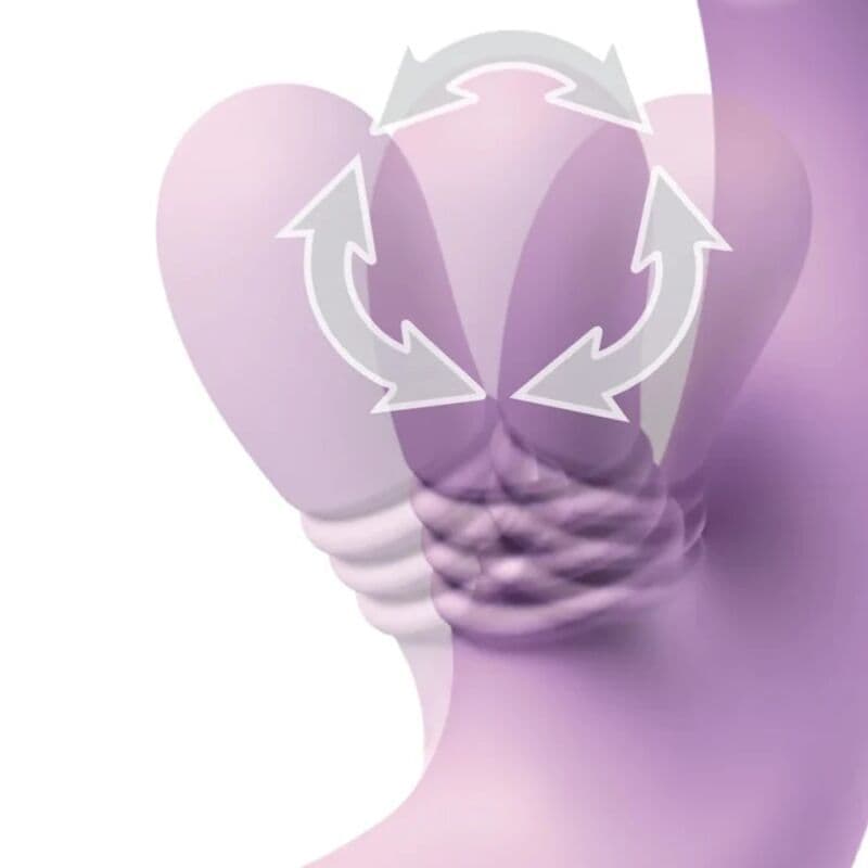 FANTASY FOR HER - Intimotion Flutter Pro ljubičasti G-točka i klitoriski zečji vibrator 3