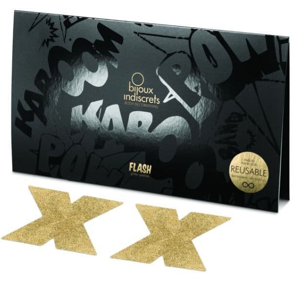 BIJOUX - INDISCRETS FLASH CROSS GOLD NIPPELABDECKUNGEN 4
