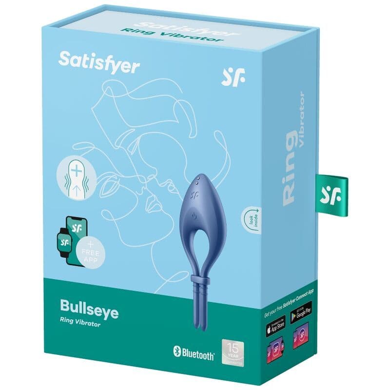 SATISFYER - BULLSEYE RING VIBRATOR APP BLAU 3