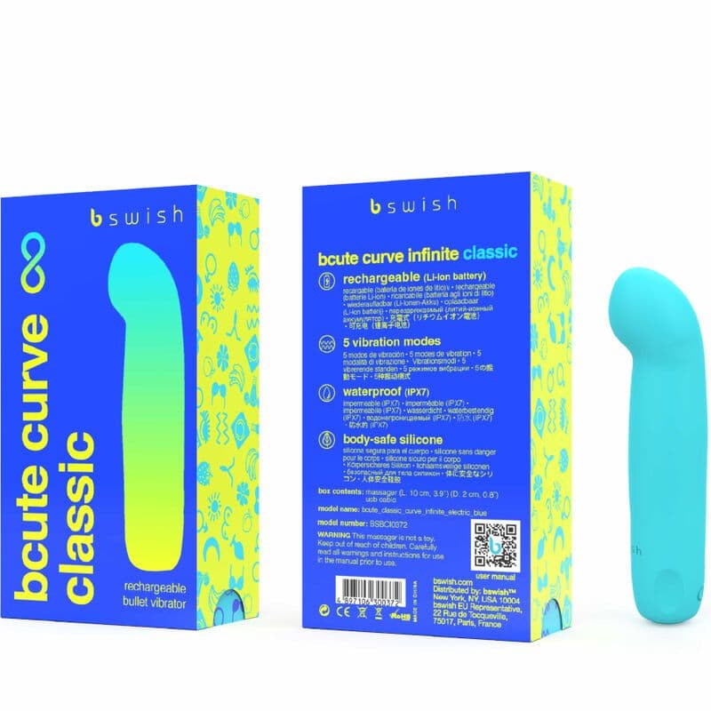 B SWISH - BCUTE CURVE INFINITE CLASSIC POLNILNI VIBRATOR, MODER SILIKON 3