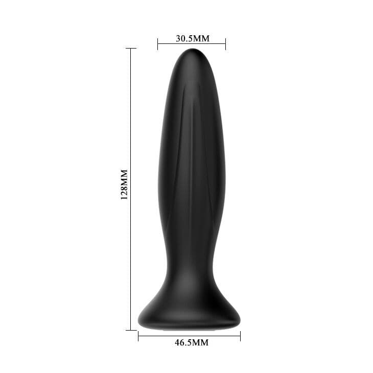 MR PLAY - WIEDERAUFLADBARER SCHWARZER VIBRATOR ANALSPLUG 4