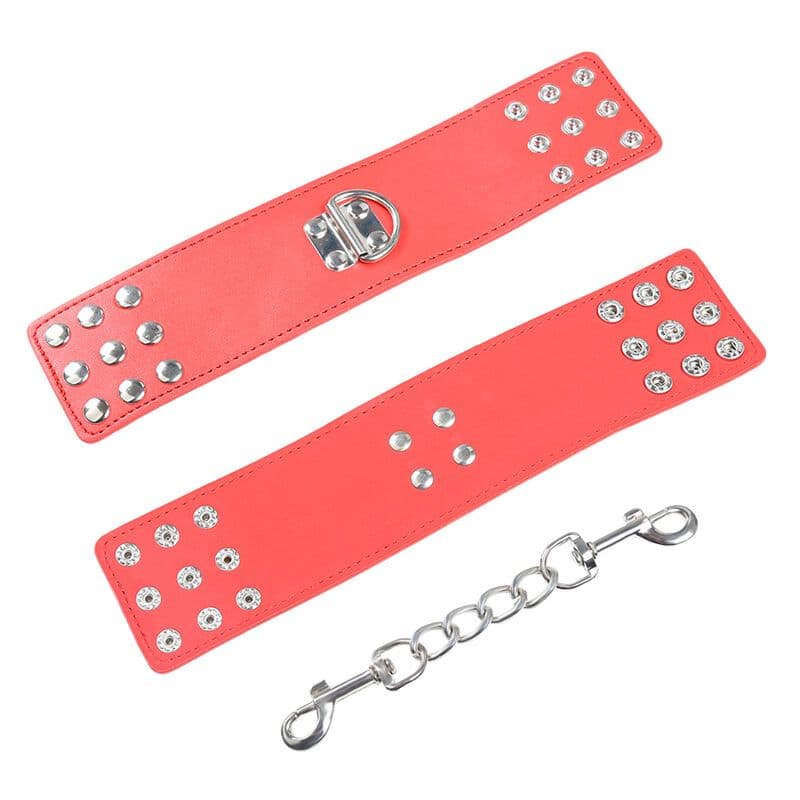 OHMAMA FETISH - MANETTE ROSSE CON CHIUSURA A SCATTO 3