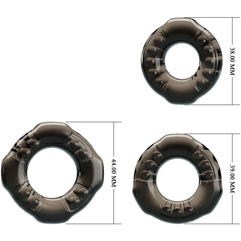 BAILE - COCK RINGS YVONNE SET 3 PENIS RINGS 3