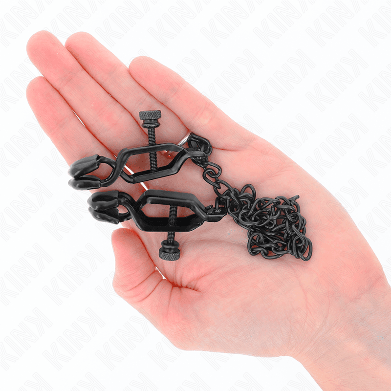 KINK - FLAT CHAIN NIPPLE CLAMPS BLACK 30 CM 4