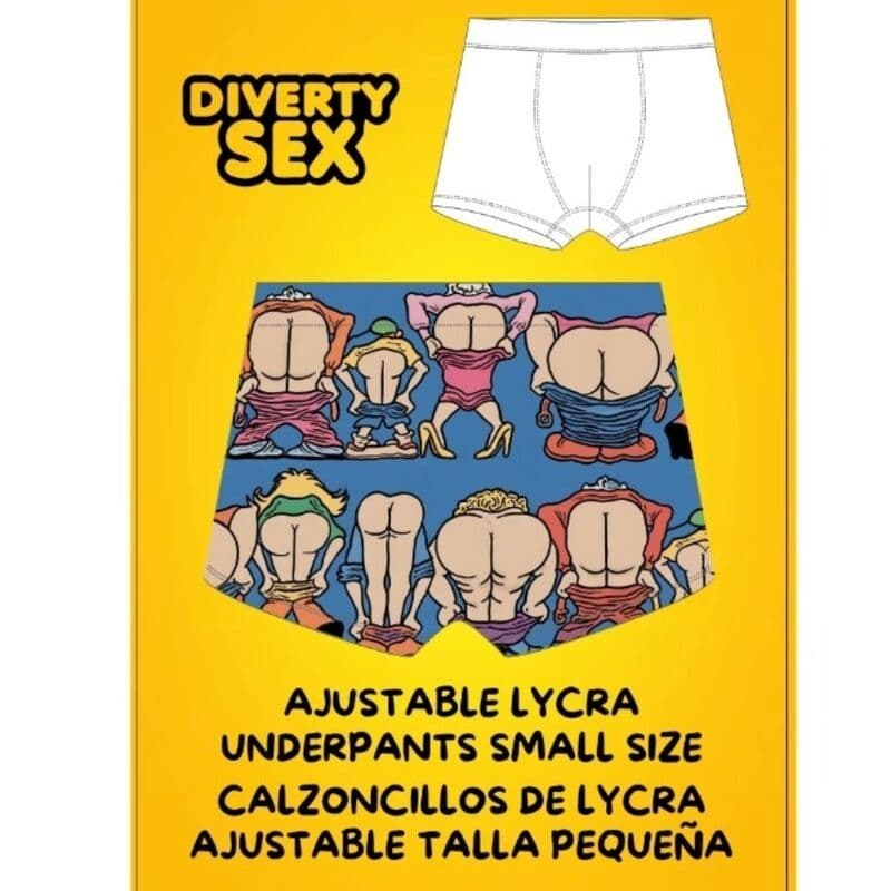 DIABLO PICANTE - Diverty Sex bokserice s uzorkom stražnjica (S)