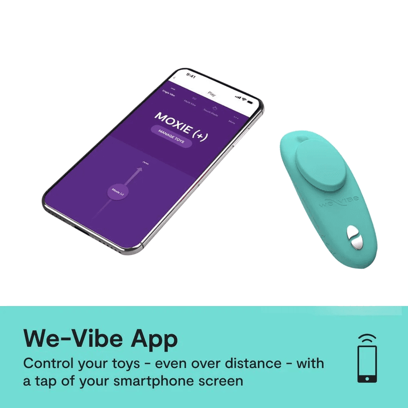 WE-VIBE - MOXIE+ MAGNETCLIP-PANTY-VIBRATOR AQUA 4