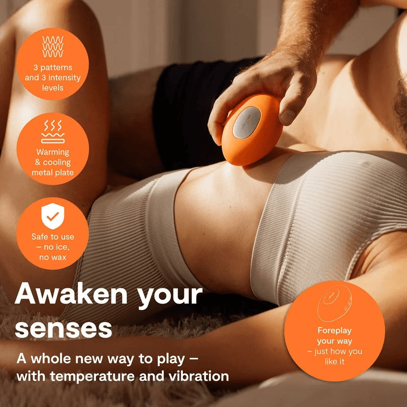 WE-VIBE - VIBRATORE RISCALDANTE E RAFFREDDANTE A TEMPERATURA ARANCIONE 4