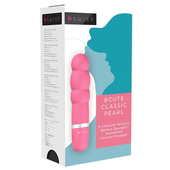 B SWISH BCUTE CLASSIC PEARL VIBRATOR BISERNO ROŽNAT 2