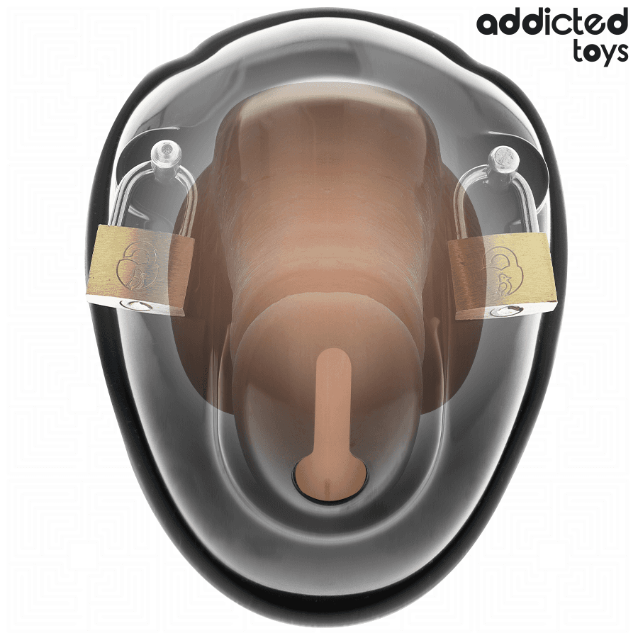 ADDICTED TOYS LOCKED - KEYLESS RESTRAINT PENIS CAGE 11.5 CM 3