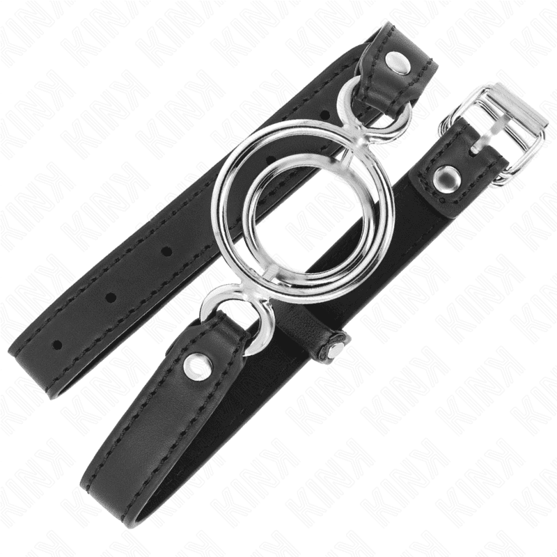 KINK - GAG WITH MULTIPLE O-RINGS 5 CM BLACK 63 X 2.5 CM 2