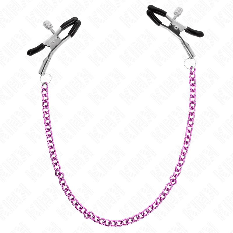 KINK - MORSETTI PER CAPEZZOLI A CATENA VIOLA 30 CM 3
