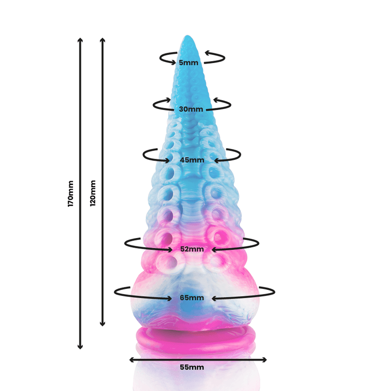 EPIC - PHORCYS Blue Tentacle dildo mali 4