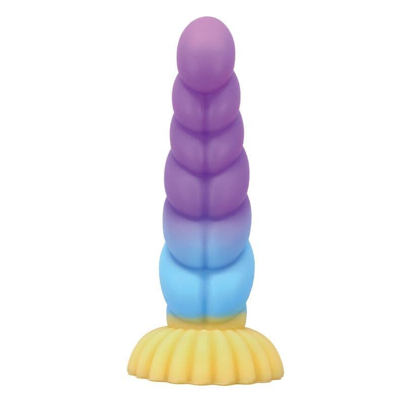 POWER MONSTERS - Unicorn tribarv fantazijski silikon dildo, 22 cm Ø 5 cm 2