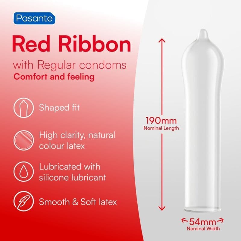Pasante - Red Ribbon kondomi, 144 kosov 4