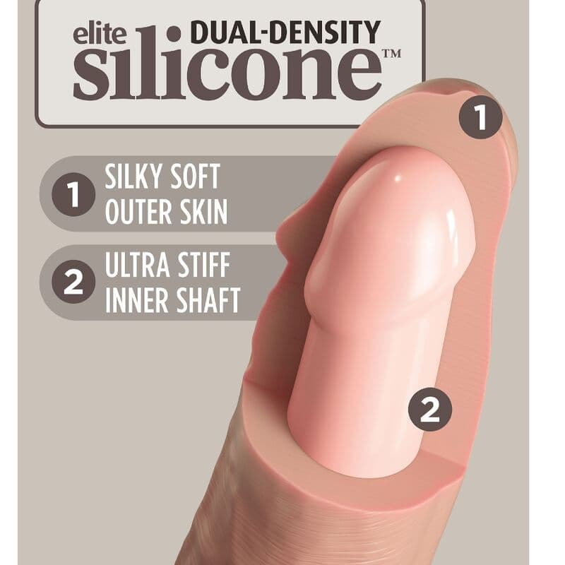 KING COCK - ELITE DILDO REALISTICO IN SILICONE 17.8 CM 3