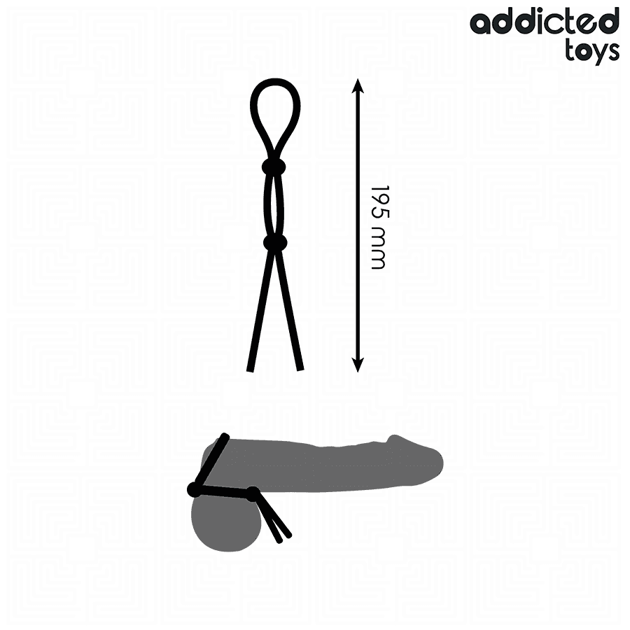 ADDICTED TOYS - SILIKONSKA VRPCA ZA PENIS S DVOSTRUKOM PETLJOM 4