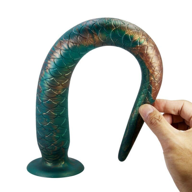 POWER MONSTERS - WILDWYRM TAIL BICOLOR FANTASY SILICONE DILDO 47 CM Ø 4 CM 3