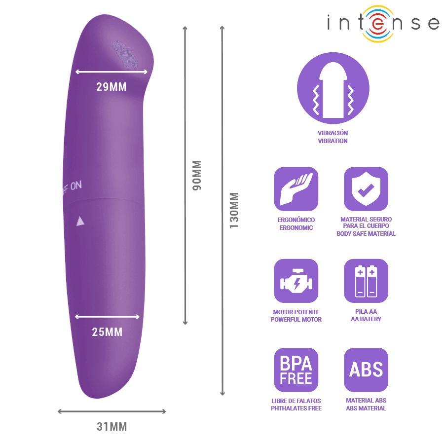 INTENSE - Phil G-točka vibrator ljubičasti 13 cm 3