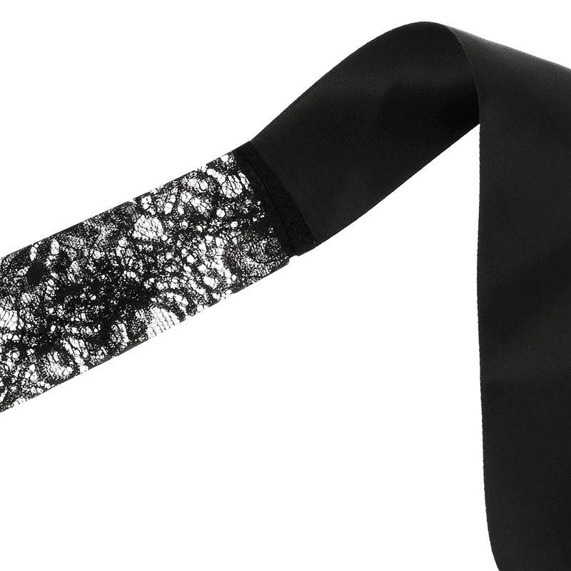 COQUETTE CHIC DESIRE - MASCHERA IN PIZZO NERO CON NASTRO 4