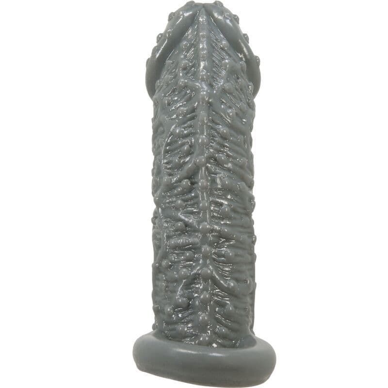 PRETTY LOVE - REALISTIČNA NAVLAKA ZA PENIS ZA POVEĆANJE I ODGODU, MODEL 2, SIVA 3