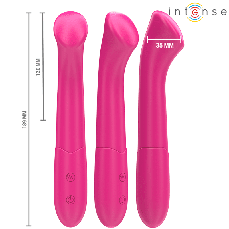 INTENSE - PATY VIBRATOR 19 CM FLEXIBEL 10 VIBRATIONEN MODELL 2 PINK 2