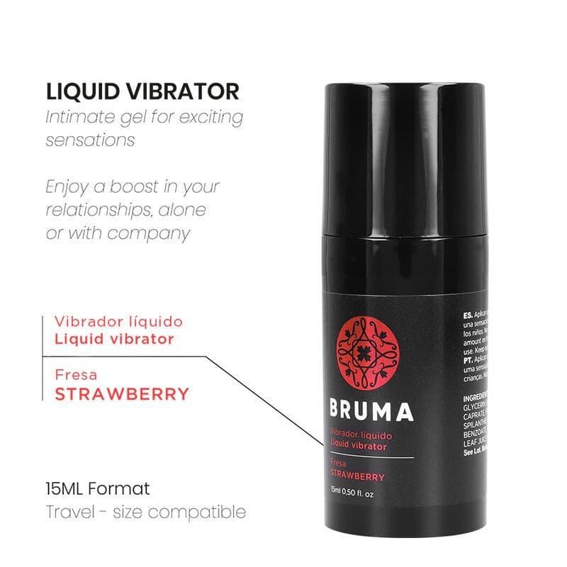 BRUMA - LIQUID VIBRATOR ULTRA SLIDING STRAWBERRY 15 ML 2