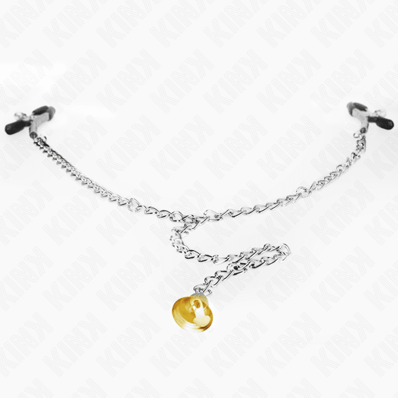 KINK - PINZE PER CAPEZZOLI A CATENA CON PENDENTE IN CORNO 30 CM 3