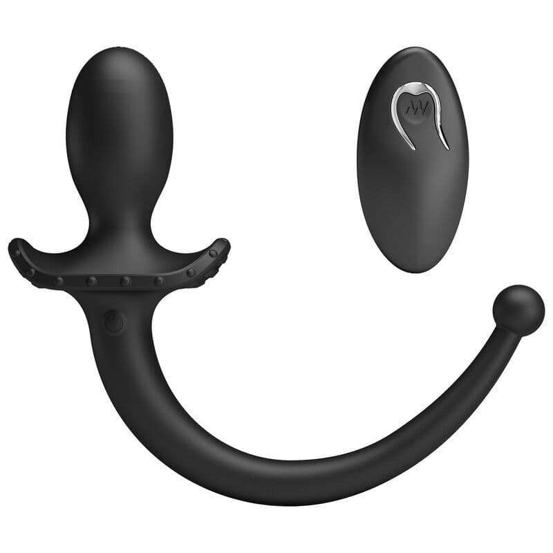 MR PLAY - Bežični vibrator za anus i perineum s daljinskom kontrolom crni