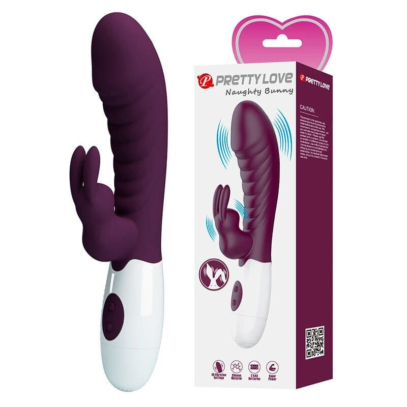PRETTY LOVE - NAUGHTY BUNNY 30 FUNCTION RABBIT VIBRATOR PURPLE