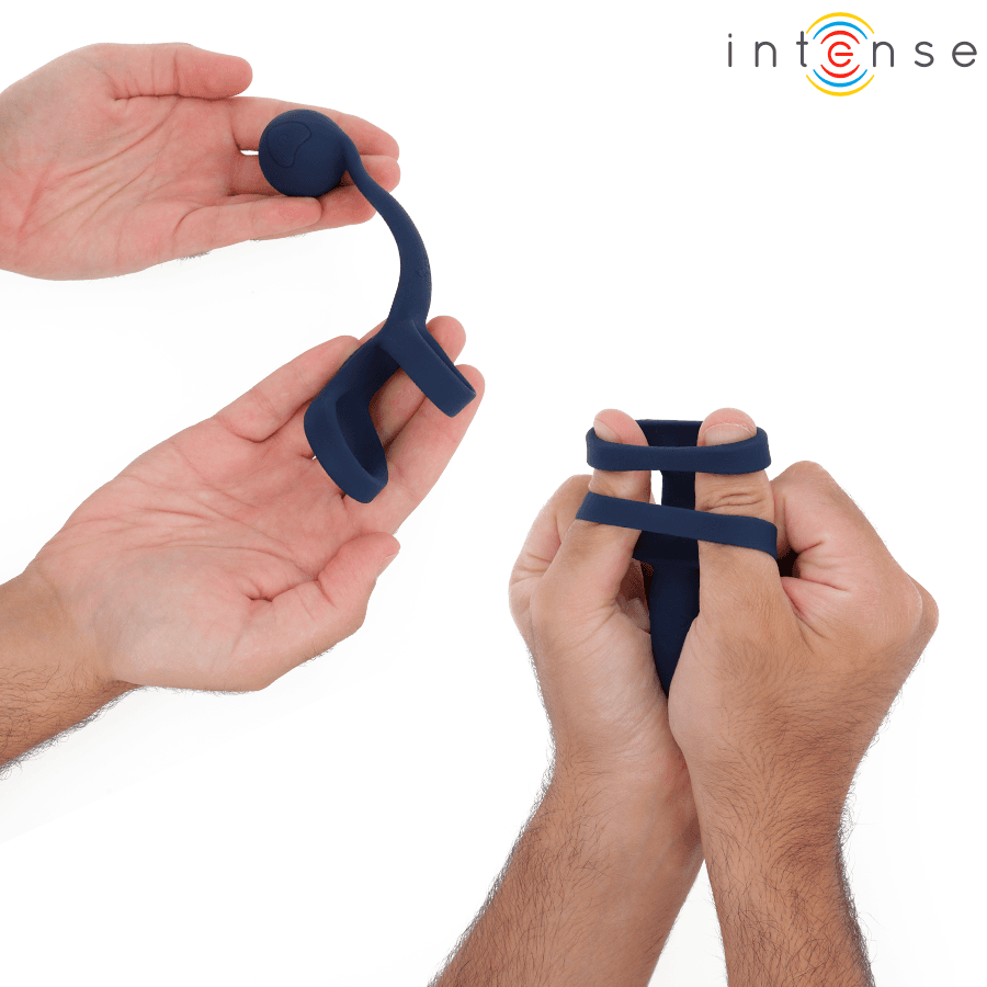 INTENSE - TYSON COCK RING MIT VIBRIERENDER KUGEL Ø 3,2 CM 4