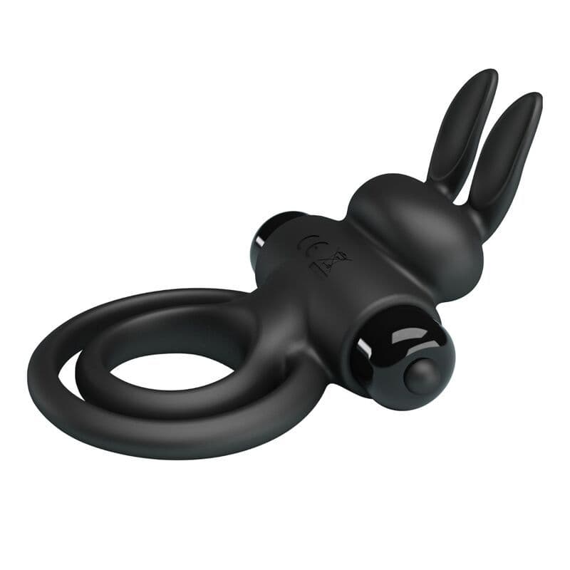 PRETTY LOVE - VIBRATOR III RABBIT RING FOR BLACK PENIS 4