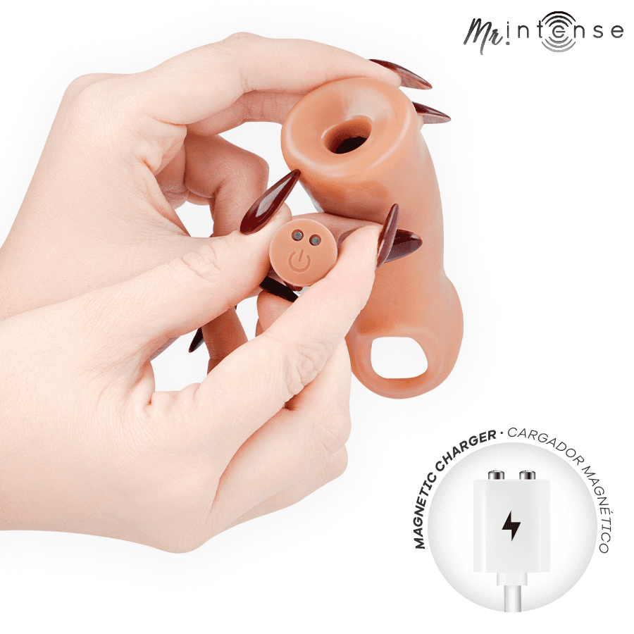 MR INTENSE - Guaina pene vibrante ultra-realistica Arnold L con telecomando 16 CM -Ø- 4,5 CM 4