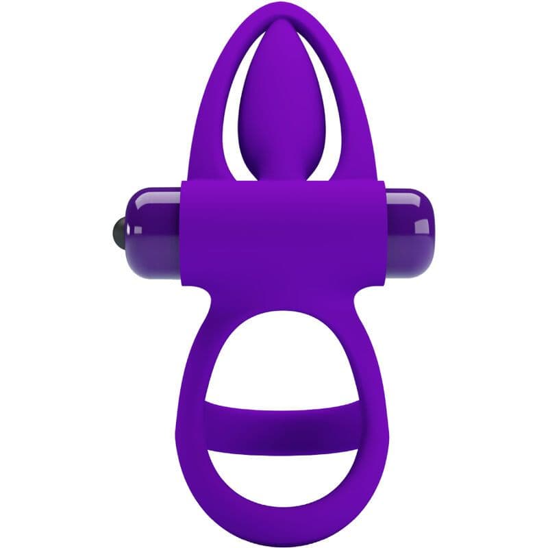 PRETTY LOVE - VIBRATOR RING 10 VIBRATIONS VIOLET SILICONE 4