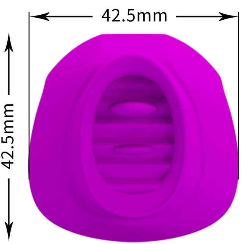 PRETTY LOVE - ESTELLE VIBRATOR S JEZIČKOM ZA KLITORIS, 12 VIBRACIJA, LJUBIČASTI 3