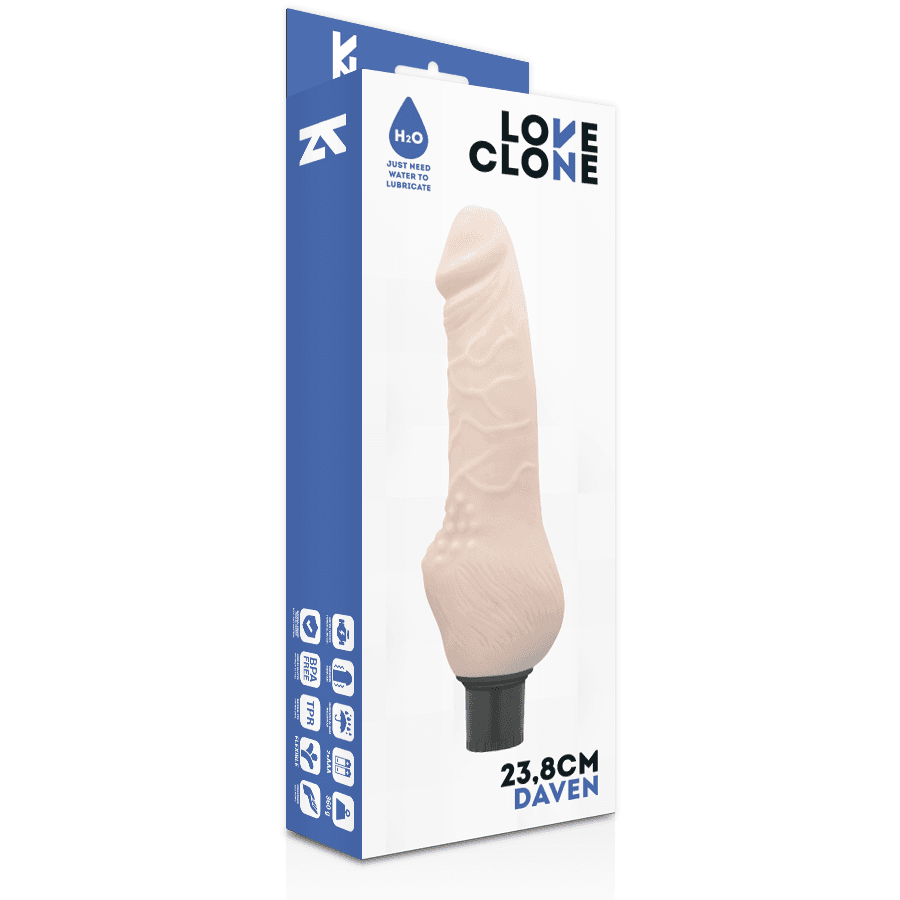 LOVECLONE - DAVEN SELF LUBRICATION REALISTIC 23.8 CM -O- 3.8 CM 4
