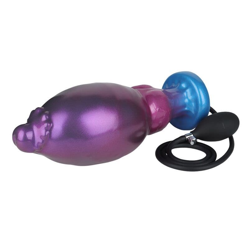 POWER MONSTERS - RIFT TITAN BICOLOR INFLATABLE FANTASY SILICONE DILDO 24 CM Ø 5 CM 4